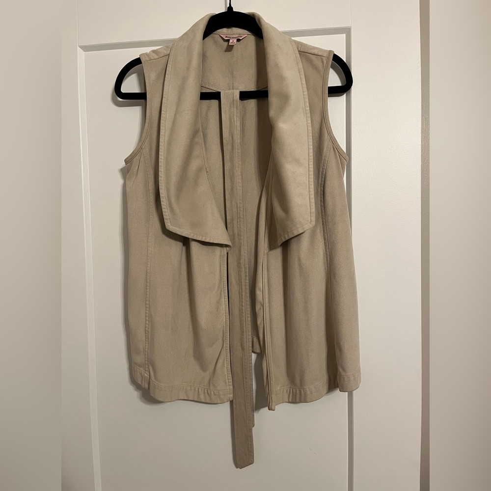 Juicy Couture Cream Belted Vest